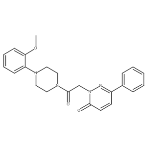 2-(2-(4-(2-methoxyphenyl)piperazin-1-yl)-2-oxoethyl)-6-phenylpyridazin-3(2H)-one结构式