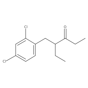 4-[(2,4-Dichlorophenyl)methyl]-3-hexanone Structure