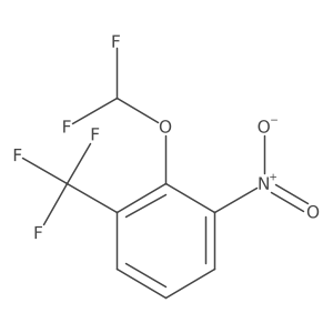 2-(Difluoromethoxy)-1-nitro-3-(trifluoromethyl)benzene结构式