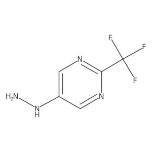 5-Hydrazinyl-2-(trifluoromethyl)pyrimidine Structure