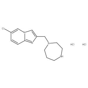1-({6-Chloroimidazo[1,2-a]pyridin-2-yl}methyl)-1,4-diazepane dihydrochloride Structure