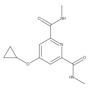 4-Cyclopropoxy-N2,N6-dimethylpyridine-2,6-dicarboxamide Structure