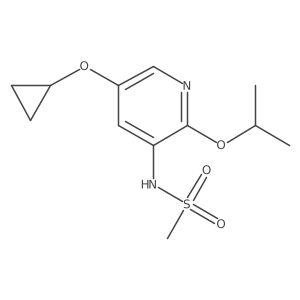 N-(5-Cyclopropoxy-2-isopropoxypyridin-3-YL)methanesulfonamide结构式