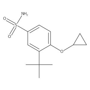 3-Tert-butyl-4-cyclopropoxybenzenesulfonamide Structure
