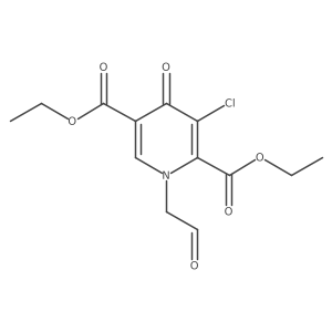 Diethyl 3-chloro-4-oxo-1-(2-oxoethyl)pyridine-2,5-dicarboxylate结构式