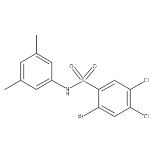 (3,5-Dimethylphenyl)[(2-bromo-4,5-dichlorophenyl)sulfonyl]amine结构式