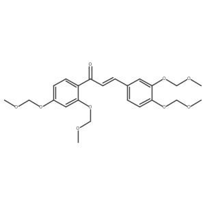 (E)-1-(2,4-Bis(methoxymethoxy)phenyl)-3-(3,4-bis(methoxymethoxy)phenyl)prop-2-en-1-one结构式