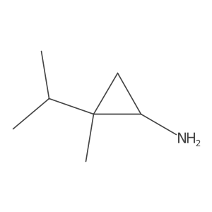 2-Methyl-2-(propan-2-yl)cyclopropan-1-amine结构式