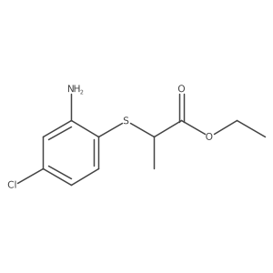 Ethyl 2-[(2-amino-4-chlorophenyl)sulfanyl]propanoate Structure