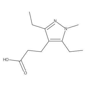 3-(3,5-diethyl-1-methyl-1H-pyrazol-4-yl)propanoic acid Structure