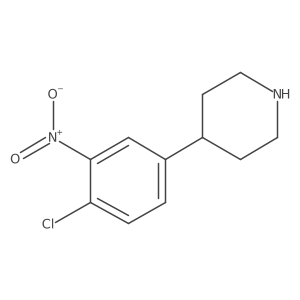 4-(4-Chloro-3-nitrophenyl)piperidine Structure