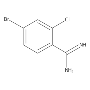 4-Bromo-2-chlorobenzenecarboximidamide Structure