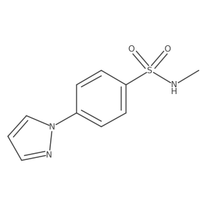 N-methyl-4-(1H-pyrazol-1-yl)benzene-1-sulfonamide结构式