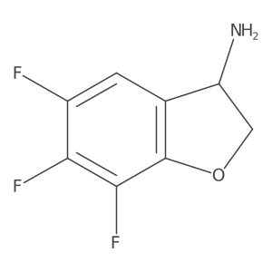 (3S)-5,6,7-Trifluoro-2,3-dihydrobenzo[B]furan-3-ylamine结构式
