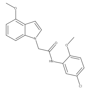 N-(5-chloro-2-methoxyphenyl)-2-(4-methoxy-1H-indol-1-yl)acetamide结构式