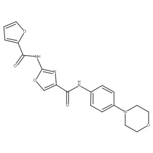2-(furan-2-amido)-N-[4-(morpholin-4-yl)phenyl]-1,3-oxazole-4-carboxamide结构式