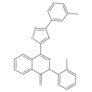 2-(2-methylphenyl)-4-[3-(3-methylphenyl)-1,2,4-oxadiazol-5-yl]phthalazin-1(2H)-one Structure