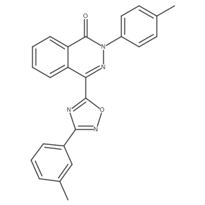 2-(4-methylphenyl)-4-[3-(3-methylphenyl)-1,2,4-oxadiazol-5-yl]phthalazin-1(2H)-one结构式