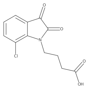 4-(7-Chloro-2,3-dioxoindol-1-yl)butanoic acid Structure