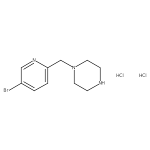 1-[(5-Bromopyridin-2-yl)methyl]piperazine dihydrochloride Structure