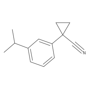 1-[3-(Propan-2-yl)phenyl]cyclopropane-1-carbonitrile Structure