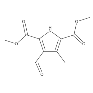 Dimethyl 3-formyl-4-methyl-1h-pyrrole-2,5-dicarboxylate Structure