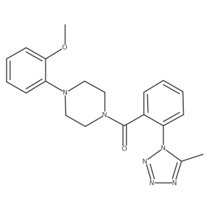 [4-(2-methoxyphenyl)piperazin-1-yl][2-(5-methyl-1H-tetrazol-1-yl)phenyl]methanone Structure
