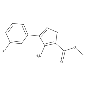 Methyl 3-amino-4-(3-fluorophenyl)thiophene-2-carboxylate结构式