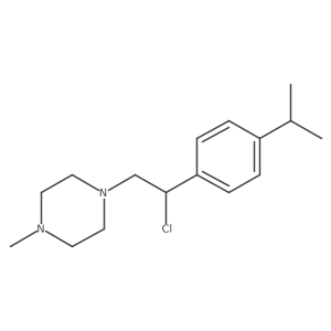 Piperazine, 1-[2-chloro-2-[4-(1-methylethyl)phenyl]ethyl]-4-methyl- Structure