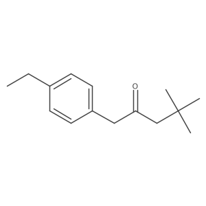 2-Pentanone, 1-(4-ethylphenyl)-4,4-dimethyl- Structure