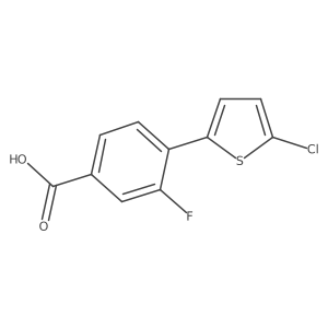4-(5-Chloro-2-thienyl)-3-fluorobenzoic acid结构式