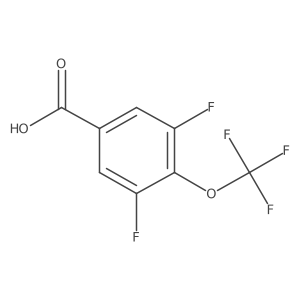 3,5-Difluoro-4-(trifluoromethoxy)benzoic acid结构式