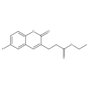 Ethyl 3-(6-fluoro-2-oxo-2H-chromen-3-yl)propanoate Structure