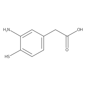 2-(3-Amino-4-mercaptophenyl)acetic acid Structure