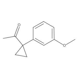 1-[1-(3-Methoxyphenyl)cyclopropyl]ethan-1-one结构式
