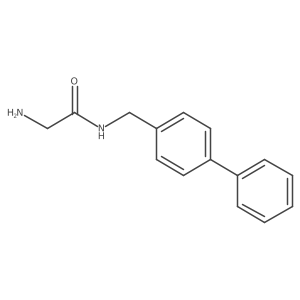 2-Amino-N-([1,1a(2)-biphenyl]-4-ylmethyl)acetamide结构式