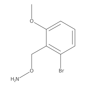 O-[(2-bromo-6-methoxyphenyl)methyl]hydroxylamine结构式