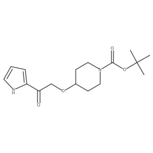 tert-Butyl 4-(2-oxo-2-(1H-pyrrol-2-yl)ethoxy)piperidine-1-carboxylate Structure