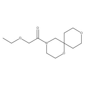 2-Ethoxy-1-(1,9-dioxa-4-azaspiro[5.5]undecan-4-yl)ethanone结构式