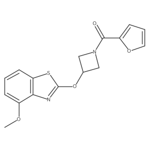 Furan-2-yl(3-((4-methoxybenzo[d]thiazol-2-yl)oxy)azetidin-1-yl)methanone Structure