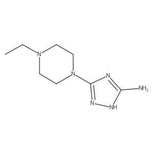 3-(4-ethylpiperazin-1-yl)-1H-1,2,4-triazol-5-amine结构式