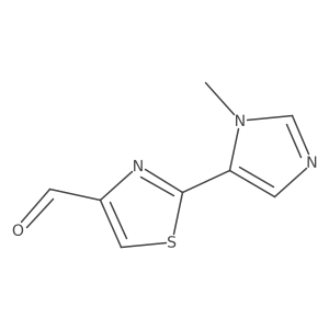 2-(1-methyl-1H-imidazol-5-yl)thiazole-4-carbaldehyde Structure