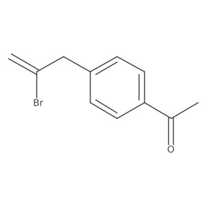 1-[4-(2-Bromo-2-propen-1-yl)phenyl]ethanone Structure