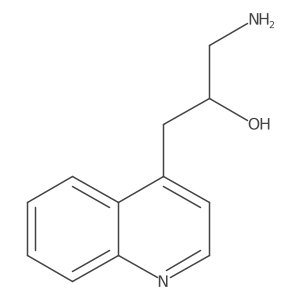 1-Amino-3-(quinolin-4-yl)propan-2-ol结构式