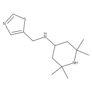 2,2,6,6-Tetramethyl-N-(thiazol-5-ylmethyl)piperidin-4-amine Structure