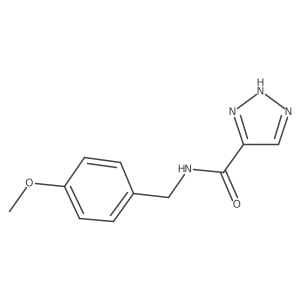 N-(4-methoxybenzyl)-1H-1,2,3-triazole-5-carboxamide结构式