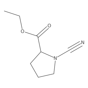 Ethyl 1-cyanopyrrolidine-2-carboxylate Structure