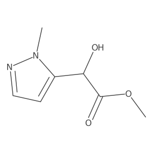 methyl 2-hydroxy-2-(1-methyl-1H-pyrazol-5-yl)acetate Structure