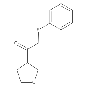 2-(Phenylthio)-1-(tetrahydrofuran-3-yl)ethan-1-one结构式