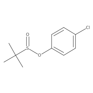 2-Methyl-2-propanesulfinic acid 4-chlorophenyl ester结构式